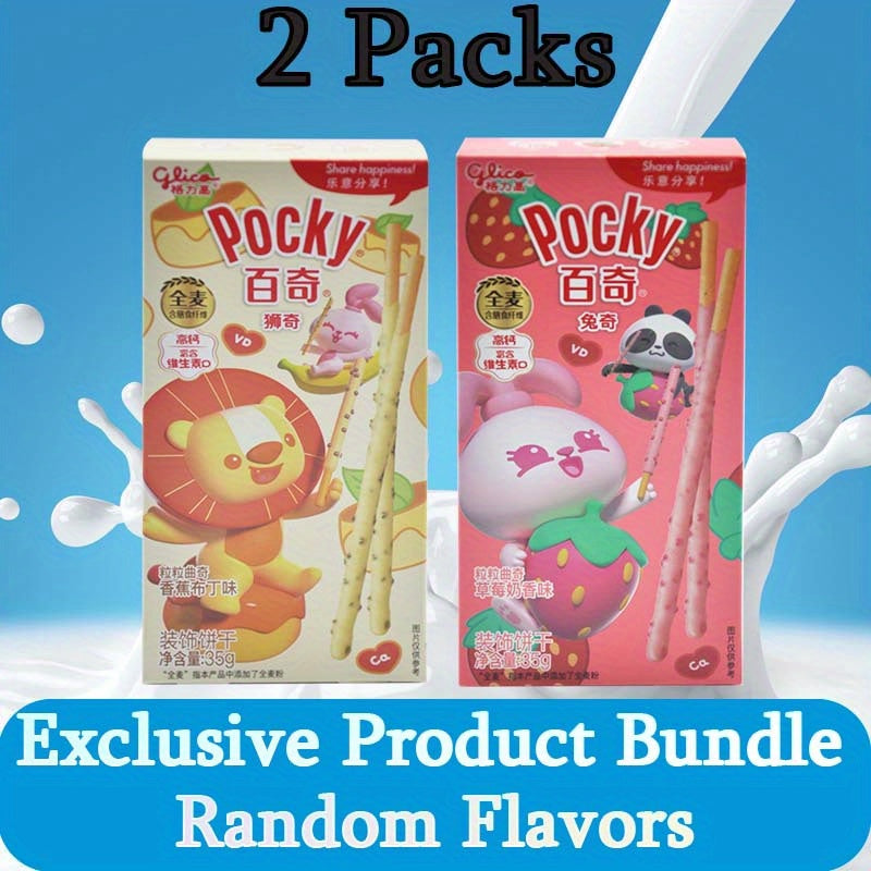 GLICO Pocky & Pejoy Biscuit Sticks, Multipack – Office Snacks