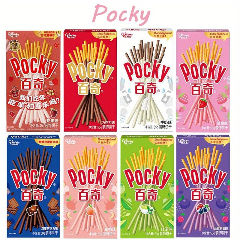GLICO Pocky & Pejoy Biscuit Sticks, Multipack – Office Snacks