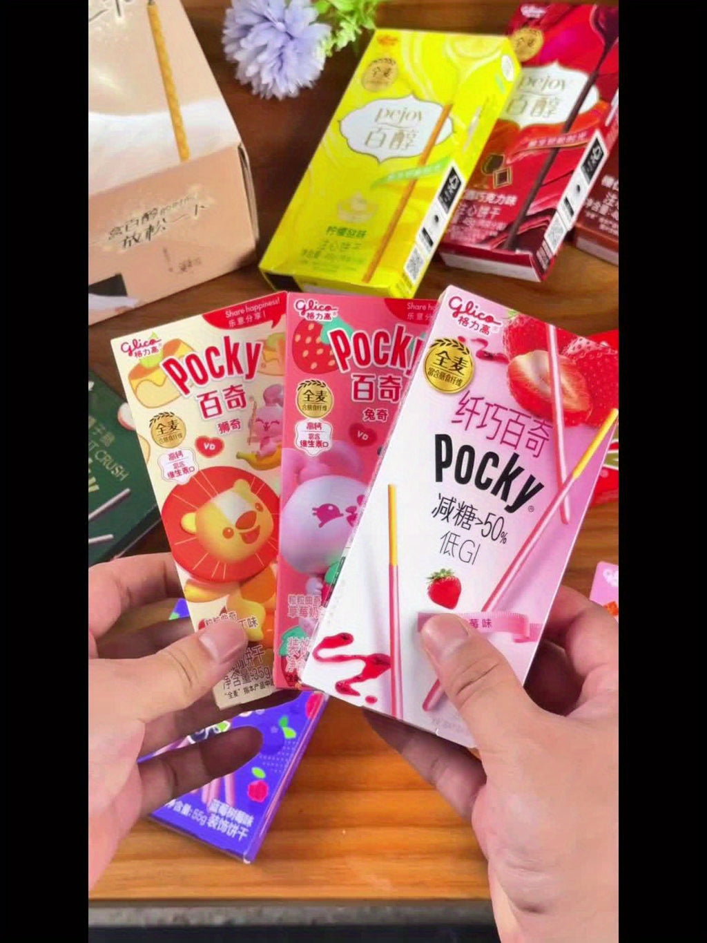 GLICO Pocky & Pejoy Biscuit Sticks, Multipack – Office Snacks