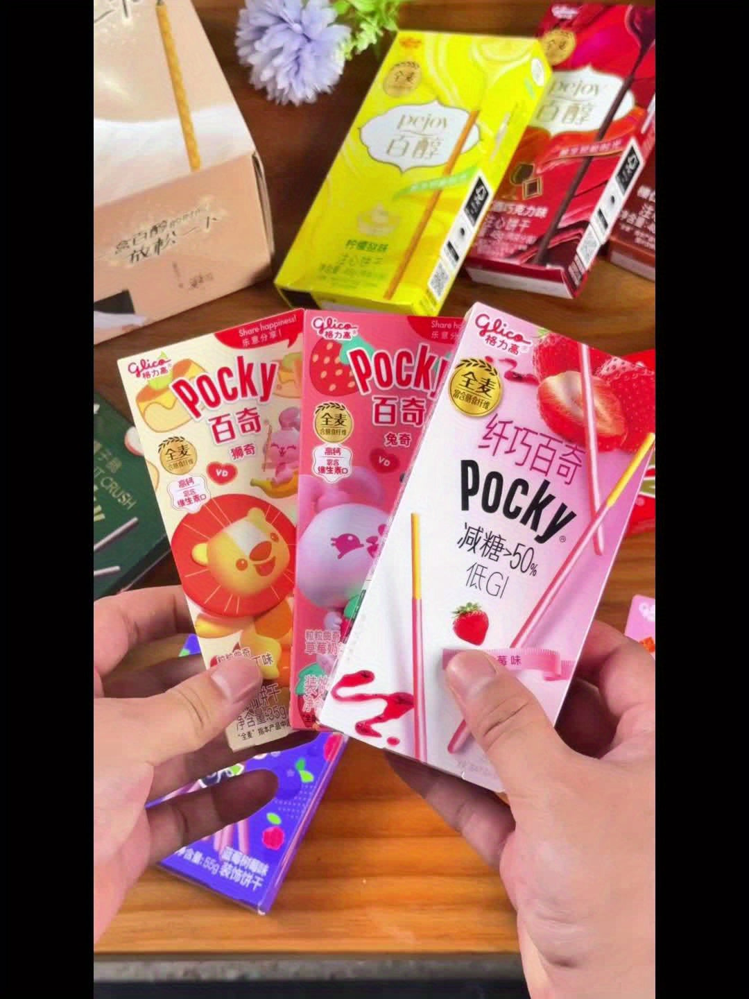 GLICO Pocky & Pejoy Biscuit Sticks, Multipack – Office Snacks