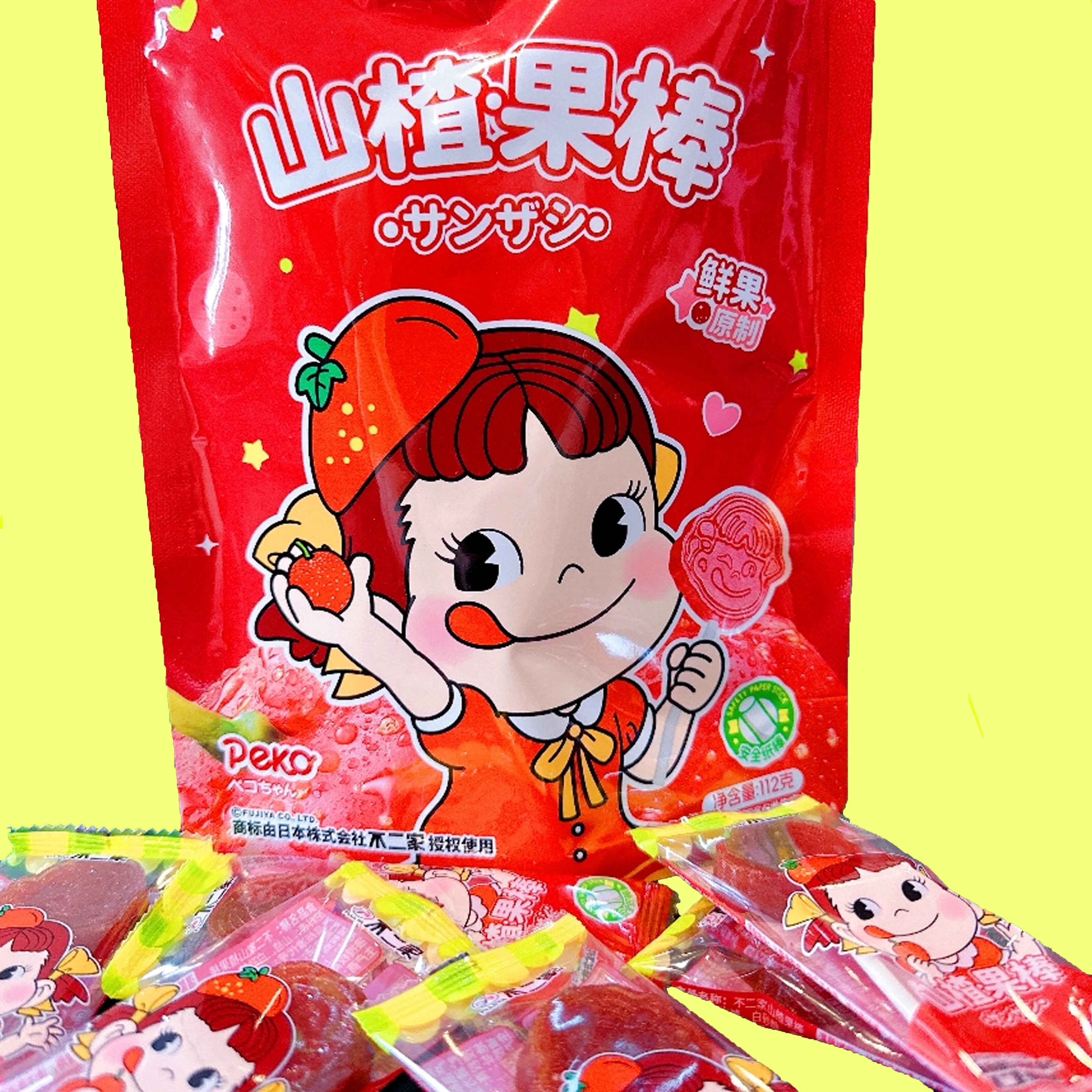 FUJIYA Hawthorn Sticks (Original) - 10pk | Japanese Quality Healthy Snack | Hand-Picked Hawthorns | Appetizing Sweet & Sour Flavor | Kid-Friendly Digestive Aid