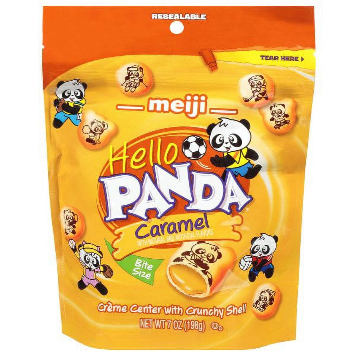 Meiji Hello Panda Caramel Bite Size Candies, 7 Ounce