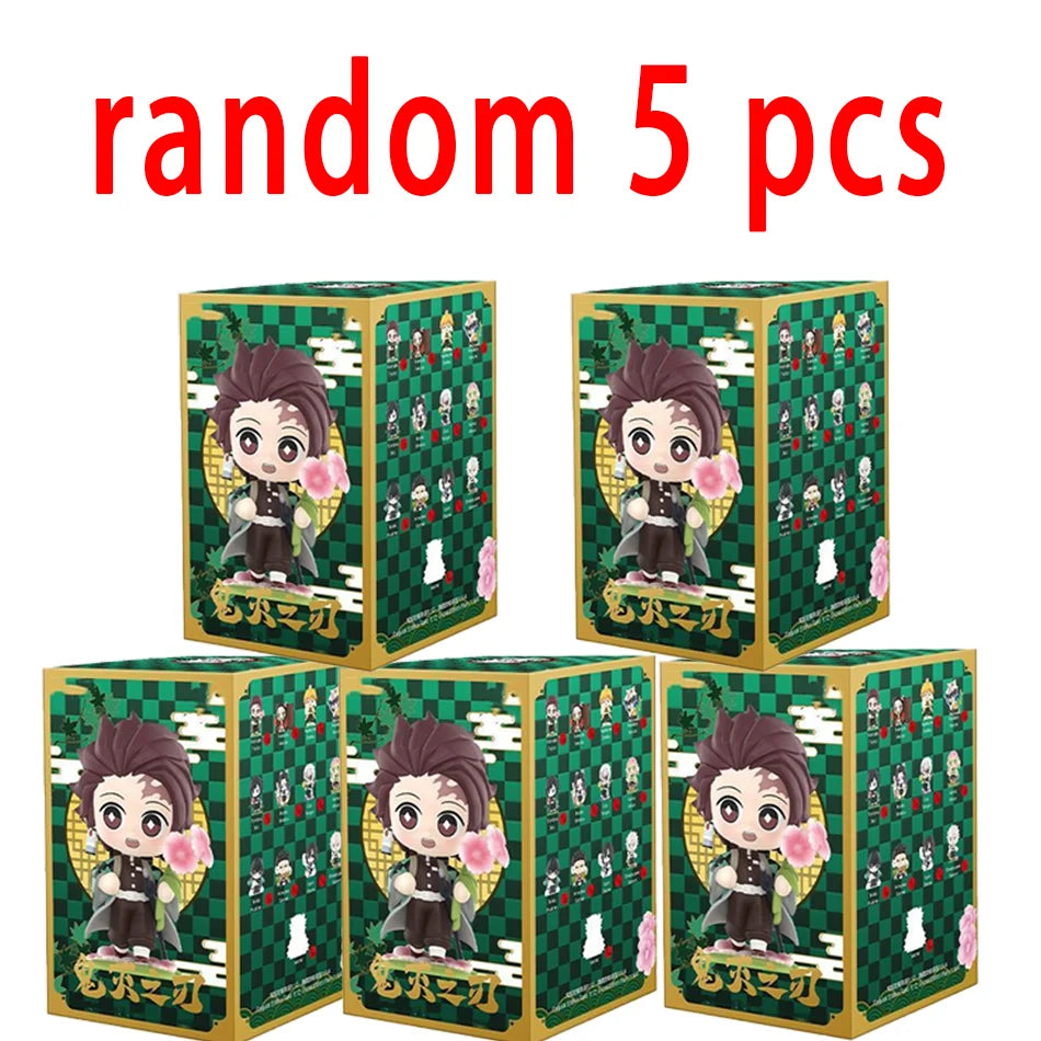 Demon Slayer Tanjiro Kamado Nezuko anime cartoon figure blind box creative personalized statue model ornament surprise gift box