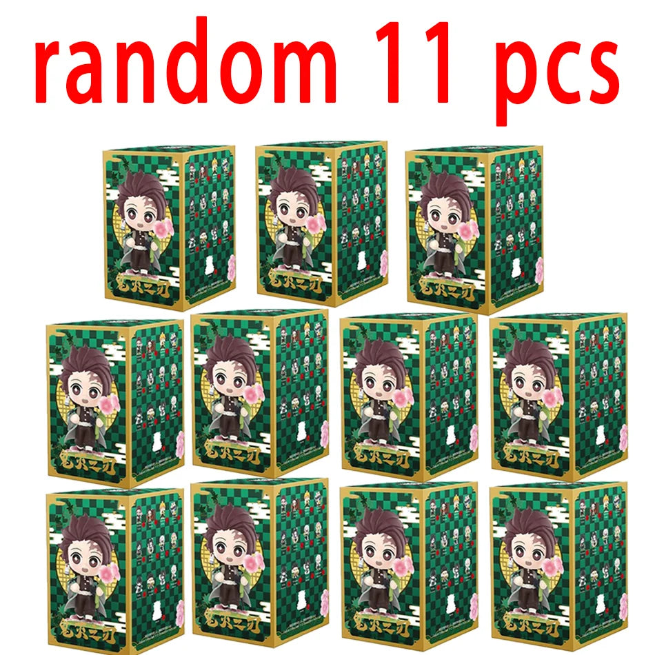 Demon Slayer Tanjiro Kamado Nezuko anime cartoon figure blind box creative personalized statue model ornament surprise gift box