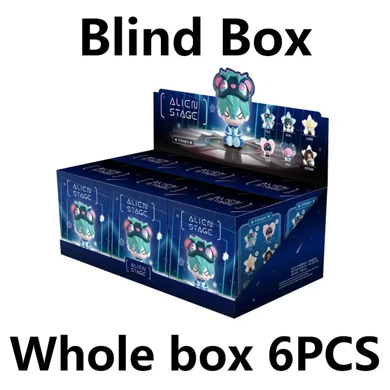 6PCS Alien Stage Free Stage Series Blind Box TILL Two-dimensional Animation Peripherals Collection Model Doll Surprise Gifts Toy
