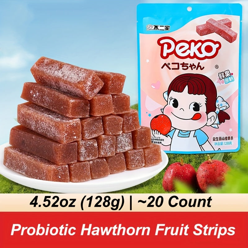 [20pk FUJIYA Hawthorn Strips] FUJIYA Original Hawthorn Strips - 20pk | Japanese Healthy Fruit Snacks | Hand-Selected Hawthorns | Digestive Aid with Sweet-Tart Balance | Office & School Friendly